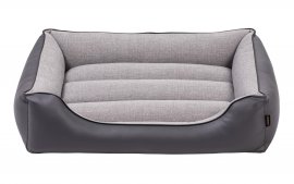 Legowisko dla psa Sofa Linares Beta Plus w kolorach ciemno i jasnoszarym 4 w 1