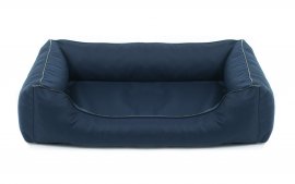 Legowisko dla psa Sofa Valencia Standard TwinFoam w kolorze granatowym z czarnym wykończeniem